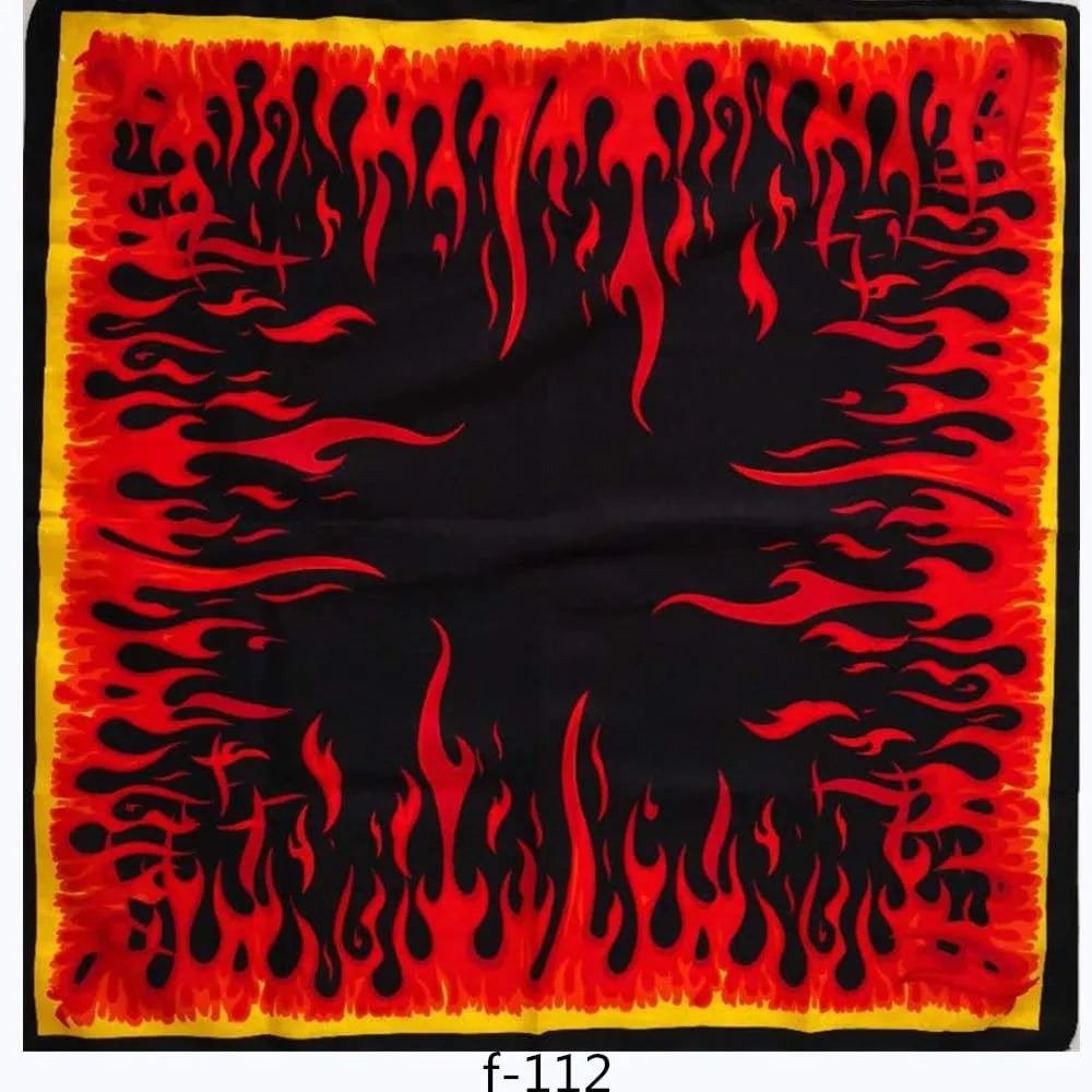 Unisex Cotton Hip Hop Bandana Headwear Scarf | Women Wrist Wrap Head Square Handkerchief