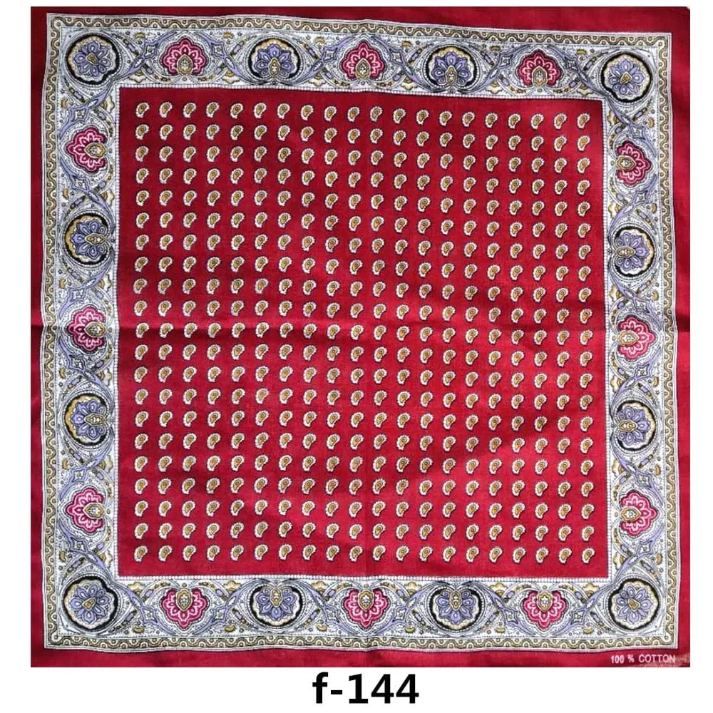 Unisex Cotton Hip Hop Bandana Headwear Scarf | Women Wrist Wrap Head Square Handkerchief