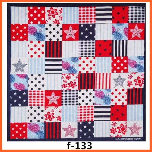 Unisex Cotton Hip Hop Bandana Headwear Scarf | Women Wrist Wrap Head Square Handkerchief