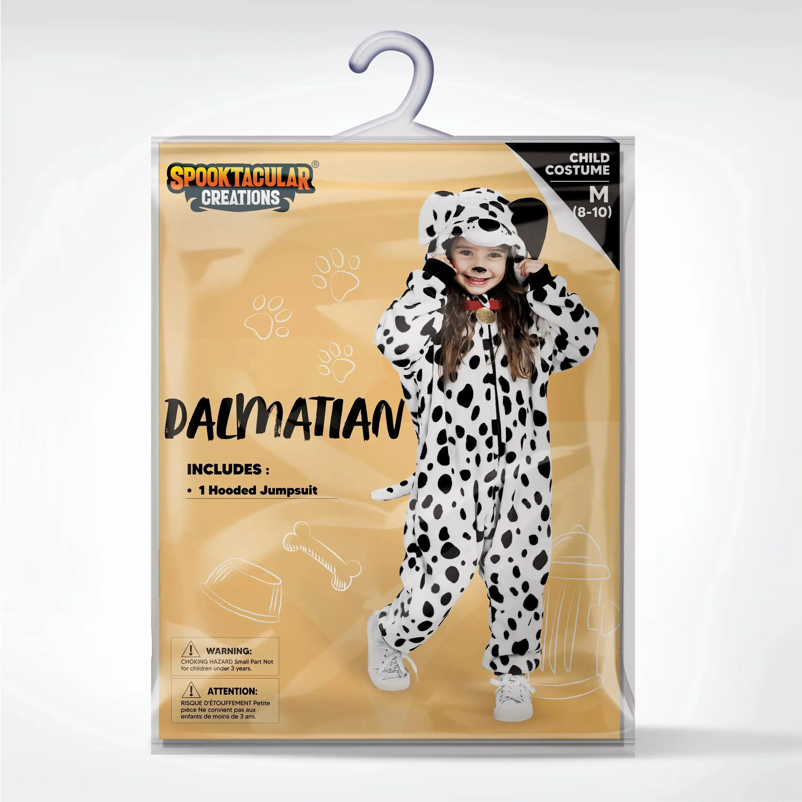 Unisex Kids Dalmatian Jumpsuit Halloween Pajamas