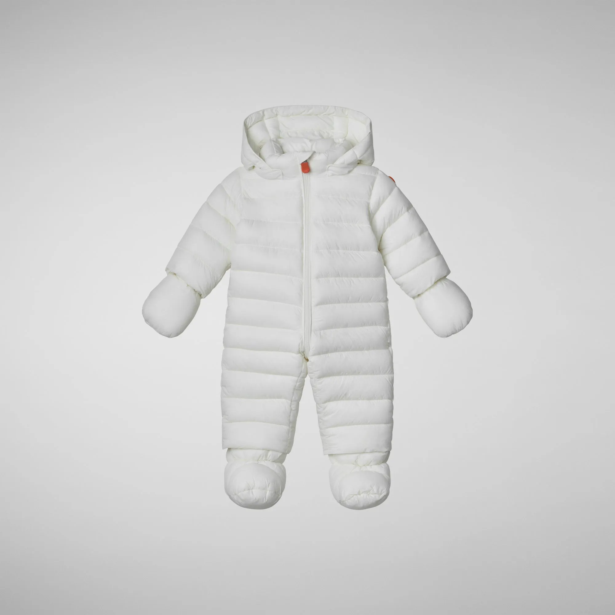 Unisex kids' hooded jumpsuit Storm in off white