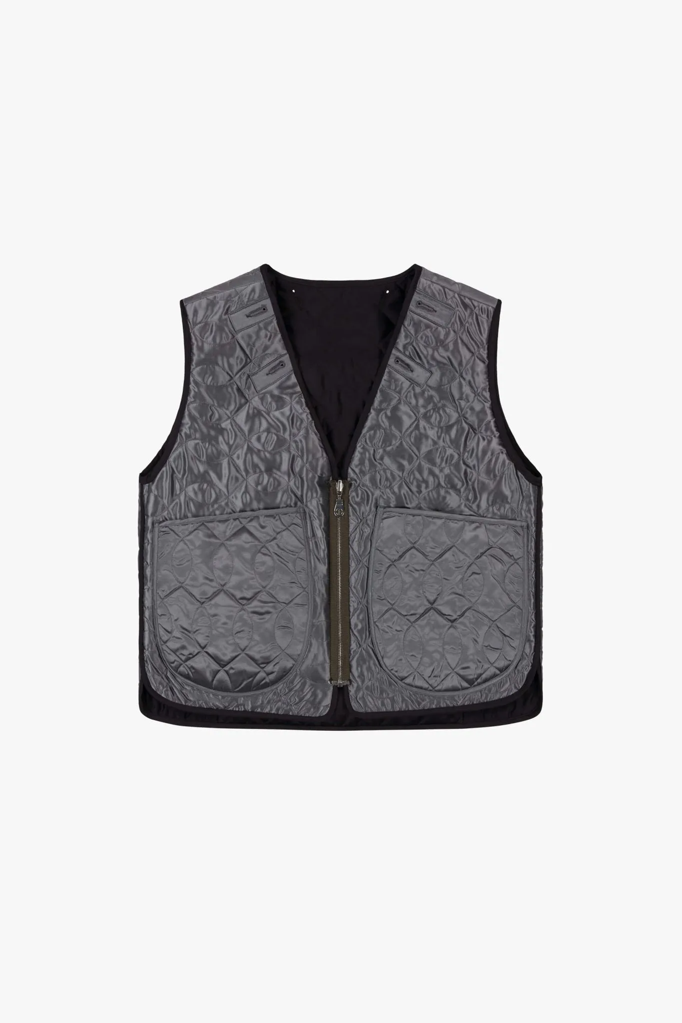 Utility Quilt Vest - Black / Anthracite