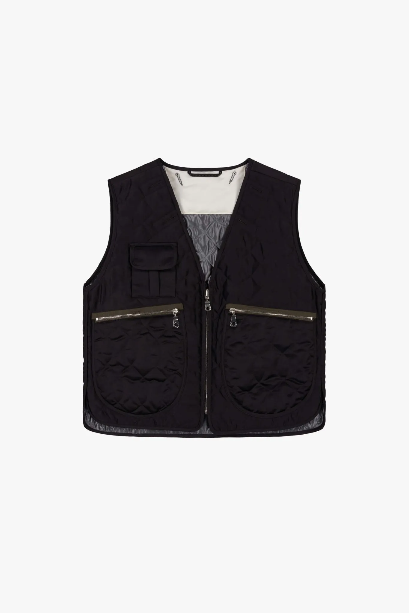 Utility Quilt Vest - Black / Anthracite
