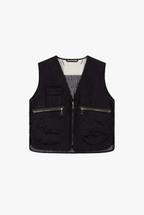 Utility Quilt Vest - Black / Anthracite