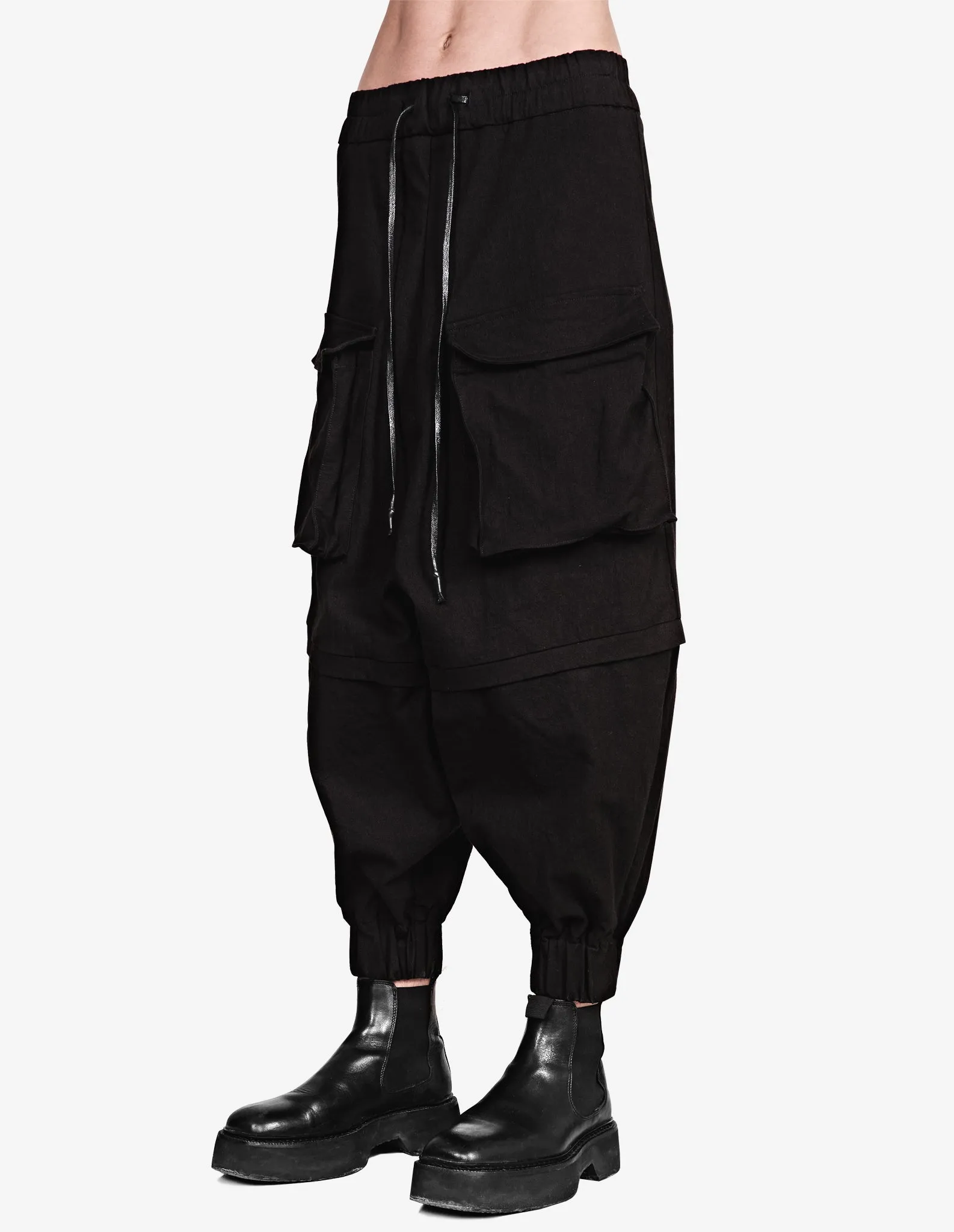 Wide-leg Cargo Pants