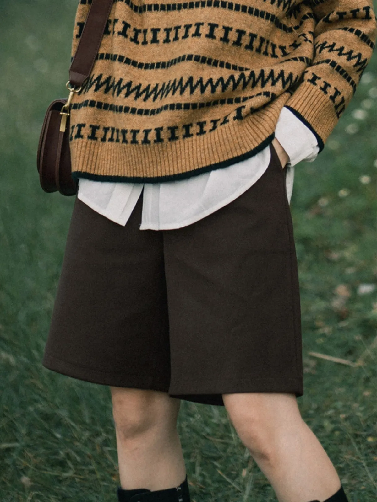 WLS Woolen Five Quarter Pants