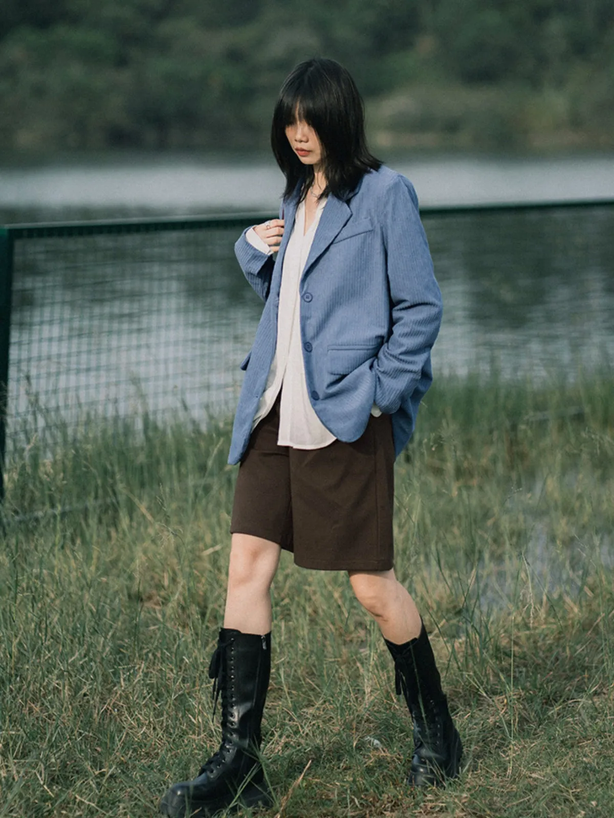WLS Woolen Five Quarter Pants