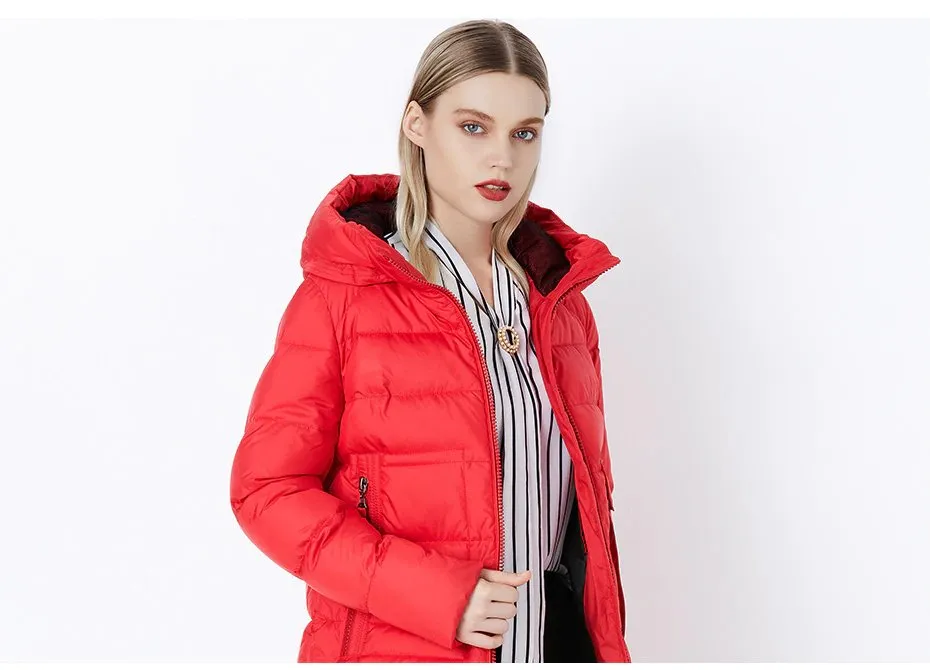 Women's Winter Thick Warm Hooded Parka