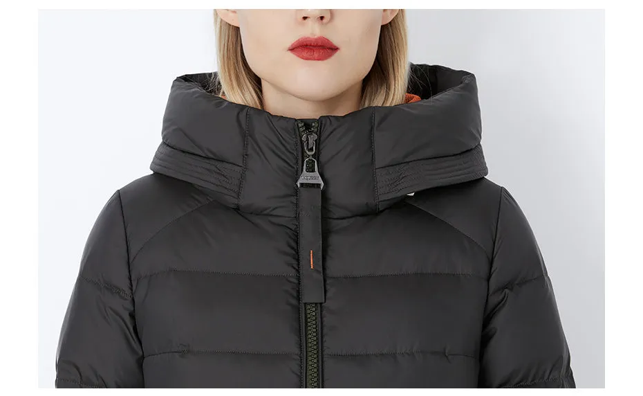 Women's Winter Thick Warm Hooded Parka
