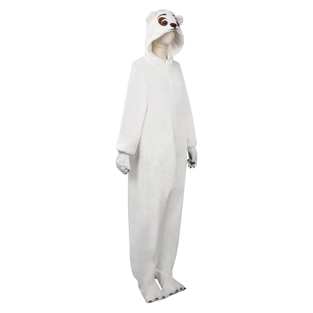 Zootopia  Polar Bear Cosplay Costume Jumpsuit Pajamas Sleepwear Halloween Carnival Suit