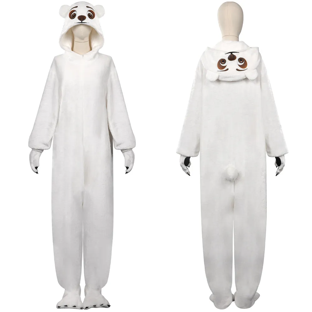 Zootopia  Polar Bear Cosplay Costume Jumpsuit Pajamas Sleepwear Halloween Carnival Suit