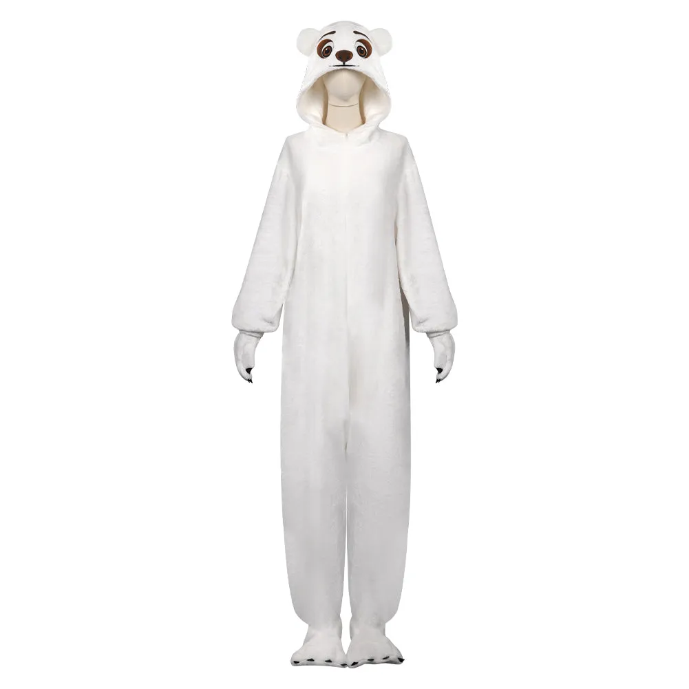 Zootopia  Polar Bear Cosplay Costume Jumpsuit Pajamas Sleepwear Halloween Carnival Suit
